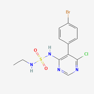 Sulfamide,N-[5-(4-bromophenyl)-6-chloro-4-pyrimidinyl]-N'-ethyl-