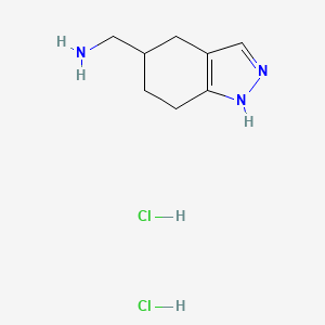 (4,5,6,7-Tetrahydro-2H-indazol-5-yl)methanamine dihydrochloride