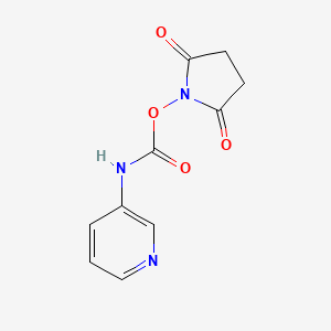 1-{[(Pyridin-3-yl)carbamoyl]oxy}pyrrolidine-2,5-dione