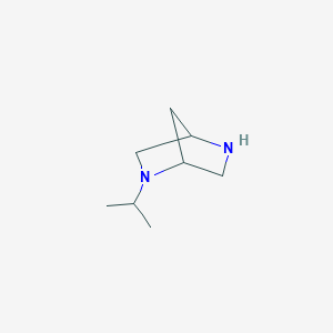molecular formula C8H16N2 B3328320 2-Isopropyl-2,5-diazabicyclo[2.2.1]heptane CAS No. 444664-95-3