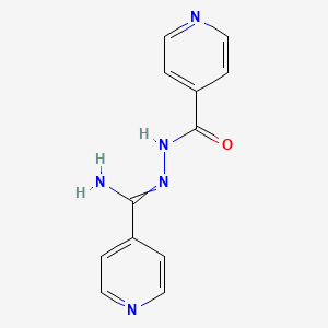 N-[[amino(pyridin-4-yl)methylidene]amino]pyridine-4-carboxamide