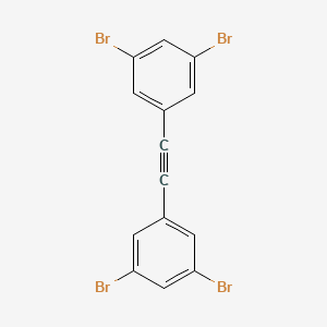molecular formula C14H6Br4 B3328348 1,2-Bis(3,5-dibromophenyl)ethyne CAS No. 448895-60-1
