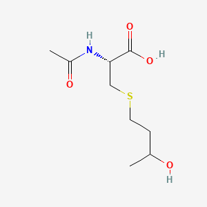 molecular formula C9H17NO4S B3328355 N-Acetyl-5-(3-hydroxybutyl)-L-cysteine CAS No. 45159-41-9