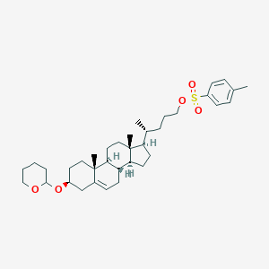 molecular formula C36H54O5S B033285 [(4R)-4-[(3S,8S,9S,10R,13R,14S,17R)-10,13-dimethyl-3-(oxan-2-yloxy)-2,3,4,7,8,9,11,12,14,15,16,17-dodecahydro-1H-cyclopenta[a]phenanthren-17-yl]pentyl] 4-methylbenzenesulfonate CAS No. 70141-04-7