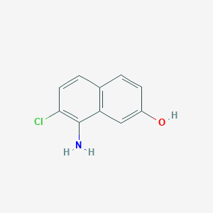molecular formula C10H8ClNO B3328622 8-Amino-7-chloronaphthalen-2-ol CAS No. 497151-49-2