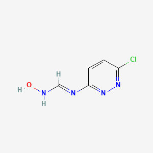 molecular formula C5H5ClN4O B3328735 N-(6-chloropyridazin-3-yl)-N'-hydroxyiminoformamide CAS No. 51519-15-4