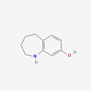molecular formula C10H13NO B3328766 2,3,4,5-Tetrahydro-1H-benzo[b]azepin-8-ol CAS No. 518051-95-1
