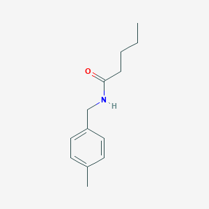 molecular formula C13H19NO B332891 N-[(4-methylphenyl)methyl]pentanamide 
