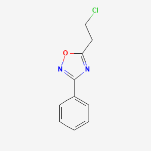 molecular formula C10H9ClN2O B3328960 5-(2-Chloroethyl)-3-phenyl-1,2,4-oxadiazole CAS No. 53919-74-7
