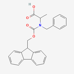 molecular formula C25H23NO4 B3328977 N-(((9H-Fluoren-9-yl)methoxy)carbonyl)-N-benzylalanine CAS No. 540483-59-8
