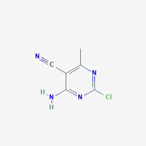 4-Amino-2-chloro-6-methylpyrimidine-5-carbonitrile