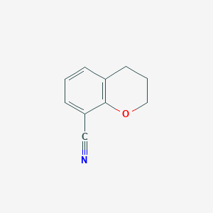 molecular formula C10H9NO B3329035 Chromane-8-carbonitrile CAS No. 548785-29-1