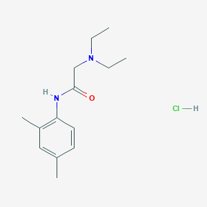 molecular formula C₁₄H₂₃ClN₂O B033291 2-(Diethylamino)-N-(2,4-dimethylphenyl)acetamide Hydrochloride CAS No. 17289-54-2