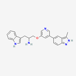 molecular formula C24H23N5O B3329111 A-443654 CAS No. 552326-17-7