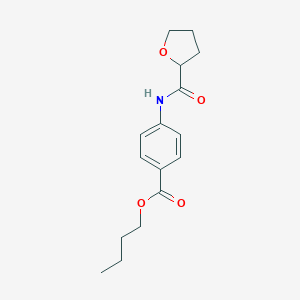 molecular formula C16H21NO4 B332912 butyl 4-[(tetrahydro-2-furanylcarbonyl)amino]benzoate 
