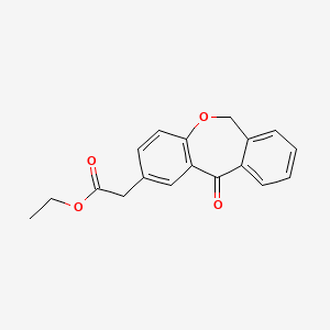molecular formula C18H16O4 B3329152 Ethyl 2-(11-oxo-6,11-dihydrodibenzo[b,e]oxepin-2-yl)acetate CAS No. 55453-90-2