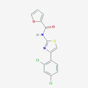 molecular formula C14H8Cl2N2O2S B332933 N-[4-(2,4-dichlorophenyl)-1,3-thiazol-2-yl]furan-2-carboxamide 