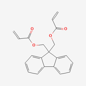 molecular formula C21H18O4 B3329351 9,9-Bis[(acryloyloxy)methyl]fluorene CAS No. 583036-99-1