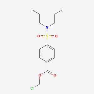 molecular formula C14H20ClNO4S B3329374 Chloromethyl 4-(N,N-dipropylsulfamoyl)benzoate CAS No. 58655-50-8