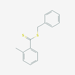 molecular formula C15H14S2 B3329390 Benzyl 2-methylbenzene-1-carbodithioate CAS No. 58863-46-0