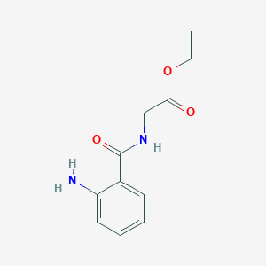 molecular formula C11H14N2O3 B3329459 (2-Aminobenzoylamino)acetic acid ethyl ester CAS No. 5973-34-2