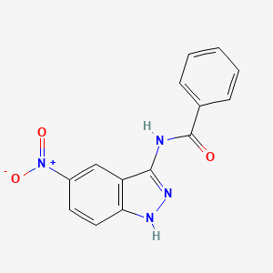 molecular formula C14H10N4O3 B3329472 N-(5-nitro-1H-indazol-3-yl)benzamide CAS No. 599183-43-4