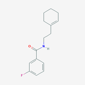 molecular formula C15H18FNO B332952 N-[2-(cyclohex-1-en-1-yl)ethyl]-3-fluorobenzamide 