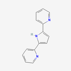 molecular formula C14H11N3 B3329554 2,5-Di(pyridin-2-yl)-1H-pyrrole CAS No. 60794-56-1