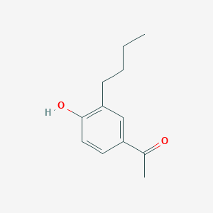 molecular formula C12H16O2 B3329621 1-(3-Butyl-4-hydroxyphenyl)ethan-1-one CAS No. 61405-66-1
