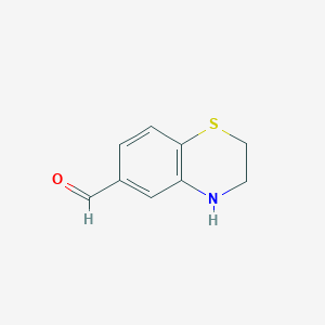 molecular formula C9H9NOS B3329644 3,4-Dihydro-2h-1,4-benzothiazine-6-carbaldehyde CAS No. 615568-54-2
