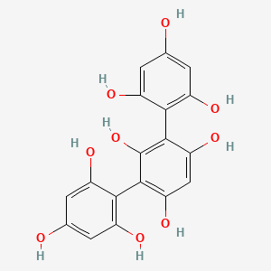 molecular formula C18H14O9 B3329674 Trifucol CAS No. 62218-04-6