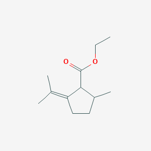 molecular formula C12H20O2 B3329688 Ethyl 2-methyl-5-propan-2-ylidenecyclopentane-1-carboxylate CAS No. 623935-92-2