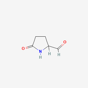 molecular formula C5H7NO2 B3329696 5-Oxopyrrolidine-2-carbaldehyde CAS No. 62400-90-2