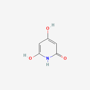 molecular formula C5H5NO3 B3329711 2,4,6-Trihydroxypyridine CAS No. 626-47-1
