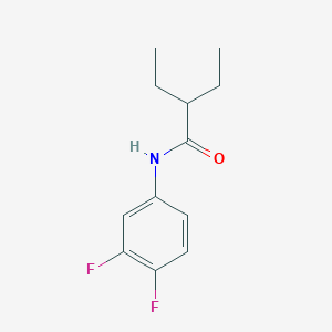 molecular formula C12H15F2NO B332972 N-(3,4-difluorophenyl)-2-ethylbutanamide 