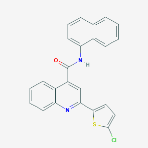 molecular formula C24H15ClN2OS B332977 2-(5-CHLORO-2-THIENYL)-N~4~-(1-NAPHTHYL)-4-QUINOLINECARBOXAMIDE 