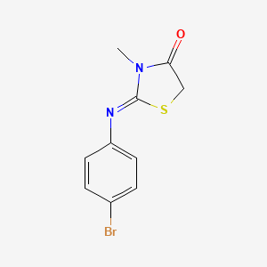 2-[(4-Bromophenyl)imino]-3-methyl-1,3-thiazolidin-4-one
