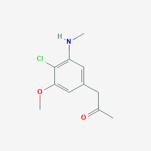 1-(4-Chloro-3-methoxy-5-(methylamino)phenyl)-2-propanone