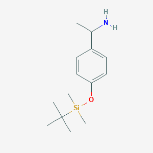 (S)-1-(4-((tert-Butyldimethylsilyl)oxy)phenyl)ethan-1-amine