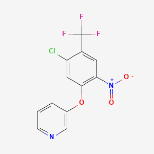 3-[5-Chloro-2-nitro-4-(trifluoromethyl)phenoxy]pyridine