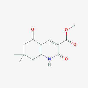 molecular formula C13H15NO4 B3329952 Methyl 7,7-dimethyl-2,5-dioxo-1,2,5,6,7,8-hexahydroquinoline-3-carboxylate CAS No. 650597-76-5