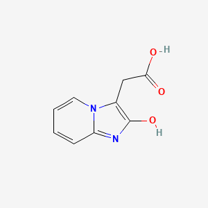 molecular formula C9H8N2O3 B3329980 2-(2-hydroxyimidazo[1,2-a]pyridin-3-yl)acetic acid CAS No. 653599-20-3