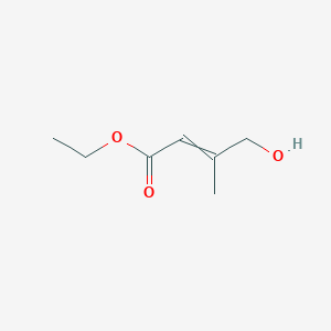 molecular formula C7H12O3 B3330002 Ethyl 4-hydroxy-3-methylbut-2-enoate CAS No. 65527-85-7