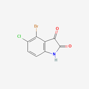 molecular formula C8H3BrClNO2 B3330058 4-Bromo-5-chloroindoline-2,3-dione CAS No. 65971-75-7