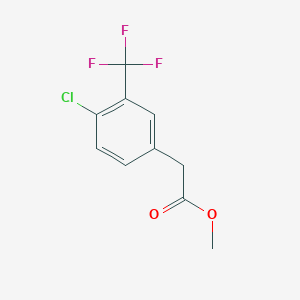 molecular formula C10H8ClF3O2 B3330106 Methyl 2-[4-chloro-3-(trifluoromethyl)phenyl]acetate CAS No. 66504-62-9