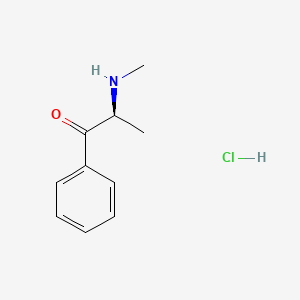 molecular formula C10H14ClNO B3330107 Methcathinone hydrochloride, (-)- CAS No. 66514-93-0