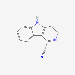 molecular formula C12H7N3 B3330120 5H-Pyrido[4,3-b]indole-1-carbonitrile CAS No. 66570-80-7