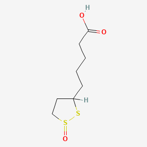 molecular formula C8H14O3S2 B3330417 1,2-Dithiolane-3-pentanoic acid 1-oxide CAS No. 6992-30-9