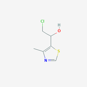 molecular formula C6H8ClNOS B3330616 2-Chloro-1-(4-methyl-1,3-thiazol-5-yl)ethanol CAS No. 72579-01-2