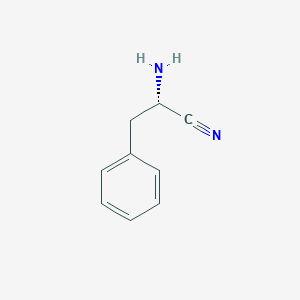 molecular formula C9H10N2 B3330659 (2S)-2-amino-3-phenylpropanenitrile CAS No. 73148-70-6